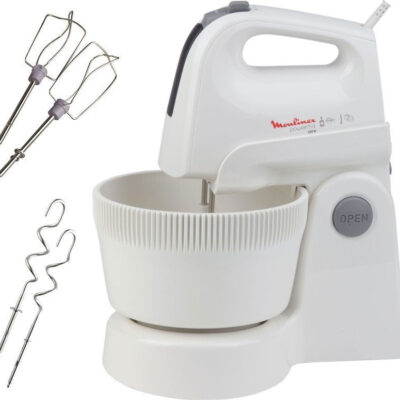 Moulinex Μίξερ με Πλαστικό Κάδο 3.3lt Λευκό 500W