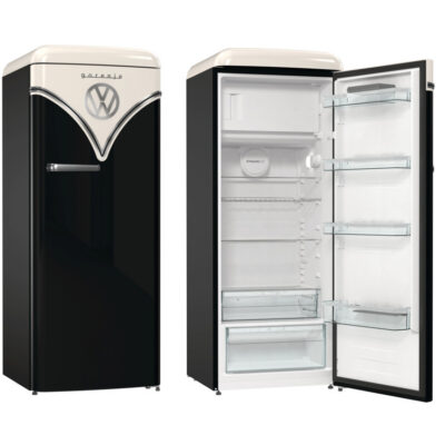 Gorenje Retro Μονόπορτο Ψυγείο 247lt Υ153xΠ60xΒ66εκ. Μαύρο OBRB615DBK