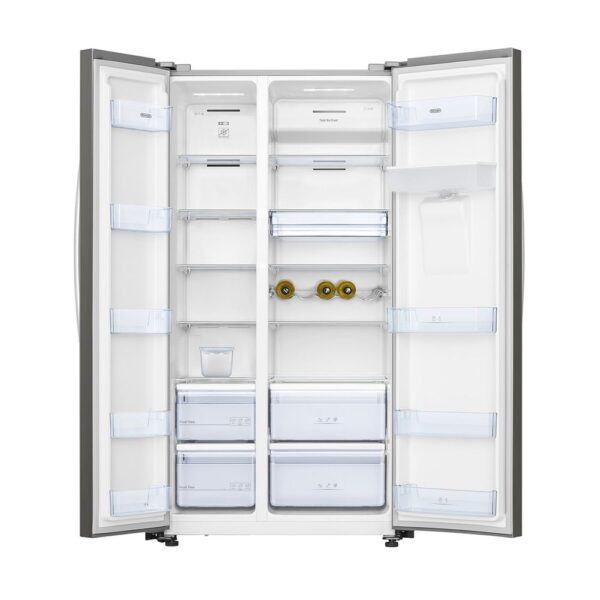 DeLonghi DSBSDX23E Ψυγείο Ντουλάπα 578lt Full No Frost Υ179.5xΠ91xΒ73.5cm Inox