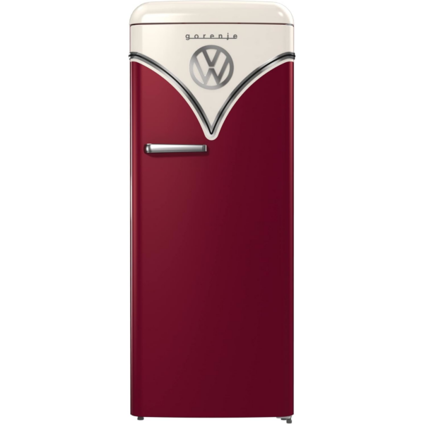 Gorenje Retro Μονόπορτο Ψυγείο 247lt Υ153xΠ60xΒ66εκ. RED OBRB615DBK