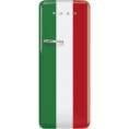 Smeg FAB28RDIT5 Tricolore Retro Μονόπορτο Ψυγείο 270lt Υ153xΠ60.1xΒ76.8cm Πολύχρωμο
