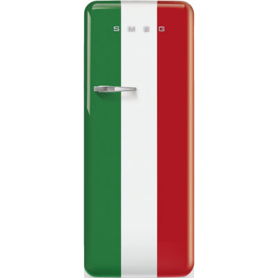 Smeg FAB28RDIT5 Tricolore Retro Μονόπορτο Ψυγείο 270lt Υ153xΠ60.1xΒ76.8cm Πολύχρωμο