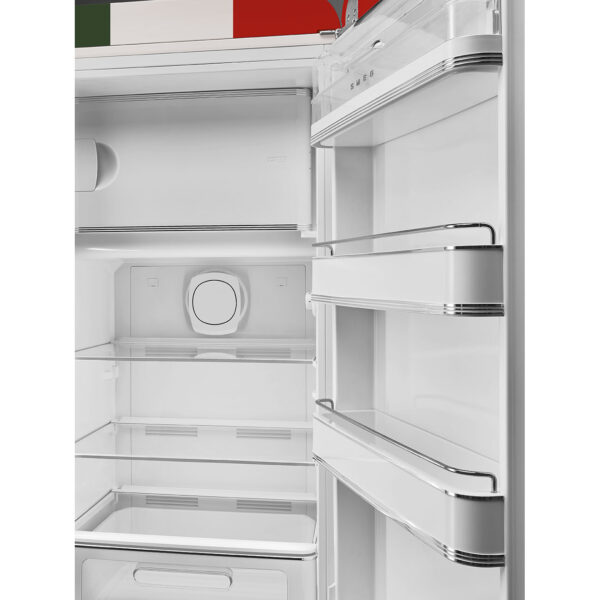 Smeg FAB28RDIT5 Tricolore Retro Μονόπορτο Ψυγείο 270lt Υ153xΠ60.1xΒ76.8cm Πολύχρωμο