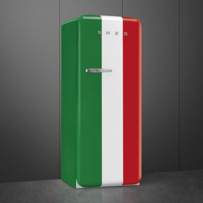 Smeg FAB28RDIT5 Tricolore Retro Μονόπορτο Ψυγείο 270lt Υ153xΠ60.1xΒ76.8cm Πολύχρωμο