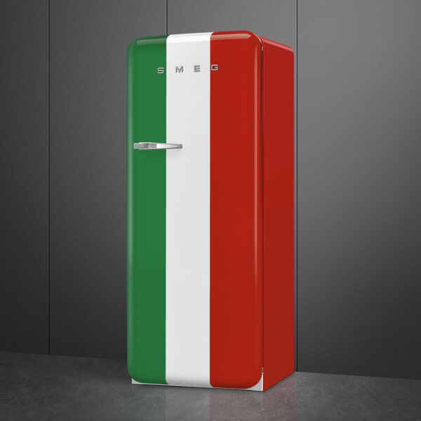 Smeg FAB28RDIT5 Tricolore Retro Μονόπορτο Ψυγείο 270lt Υ153xΠ60.1xΒ76.8cm Πολύχρωμο