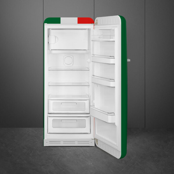 Smeg FAB28RDIT5 Tricolore Retro Μονόπορτο Ψυγείο 270lt Υ153xΠ60.1xΒ76.8cm Πολύχρωμο
