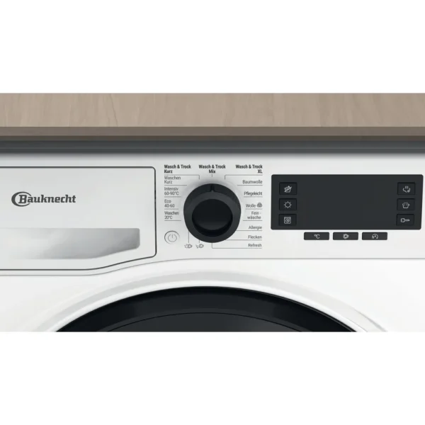 Bauknecht WATK Sense 117B 59 N Πλυντήριο στεγνωτήριο / 11 kg Πλύσιμο / 7 kg Στέγνωμα / Λεκέδες 40° / Πρόγραμμα ατμού / Δυναμικός κινητήρας μετατροπέα
