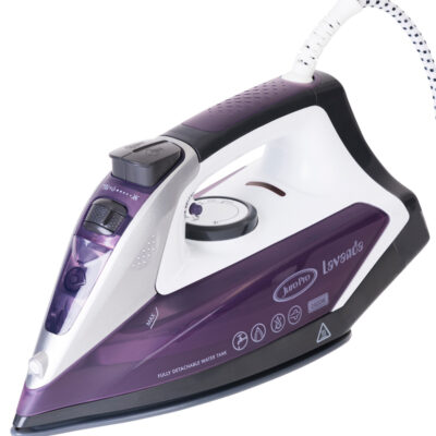Juro-Pro Lavanda Steam Iron 2400W with Ceramic Soleplate and Continuous Output 80gr/min