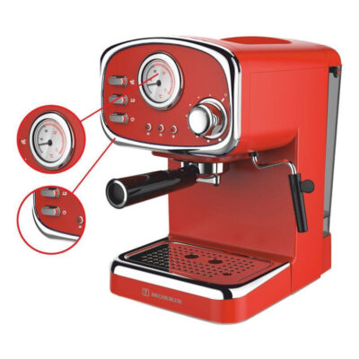 Morris Μηχανή Espresso 1100W Πίεσης 20bar Κόκκινη R20808EMR