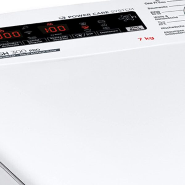 Hoover H-WASH 300 H3TFMQ47TAMCE-84 Πλυντήριο ρούχων Top Loader / 7 kg / 1400 rpm / BPM κινητήρας μετατροπέα / Power Care System / Πρόγραμμα All in One / Μηχανισμός ανοίγματος σε αργή κίνηση / Γερμανικός πίνακας ελέγχου