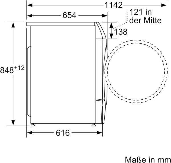 Siemens WD14U513 iQ700 Πλυντήριο Στεγνωτήριο Μπροστινό φορτίο με χωρητικότητα 10-6 kg, 1400 rpm, HomeConnect, smartFinish, autoDry, speedPack XL, Λευκό, 60 cm