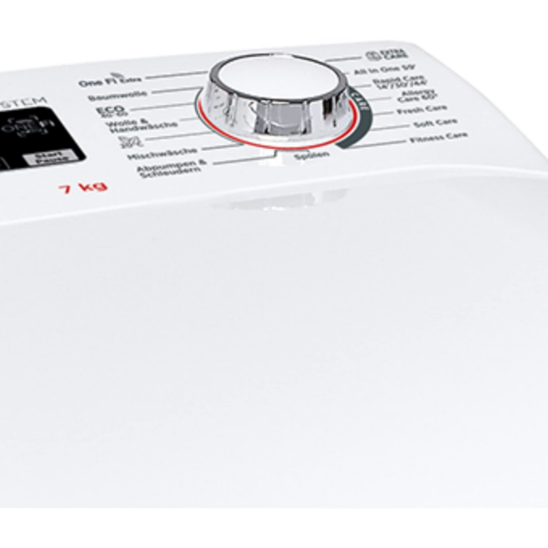 Hoover H-WASH 300 H3TFMQ47TAMCE-84 Πλυντήριο ρούχων Top Loader / 7 kg / 1400 rpm / BPM κινητήρας μετατροπέα / Power Care System / Πρόγραμμα All in One / Μηχανισμός ανοίγματος σε αργή κίνηση / Γερμανικός πίνακας ελέγχου