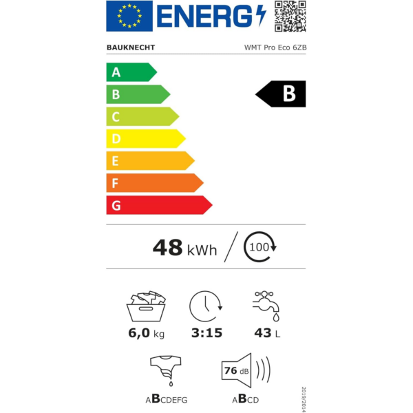 Πλυντήριο ρούχων Bauknecht WMT Pro Eco 6ZB Top-Loading / 6 kg / 1200 rpm / Πρόγραμμα κατά των λεκέδων / FreshFinish / Τεχνολογία ZEN / Καθυστερημένη εκκίνηση / Μαλακό άνοιγμα / Κοντό 30 ίντσες / 15° Πράσινο & Καθαρό