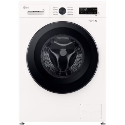 LG Washing Machine 9kg with Steam Technology 1400 Spin 6 Motion F4X1009NWK