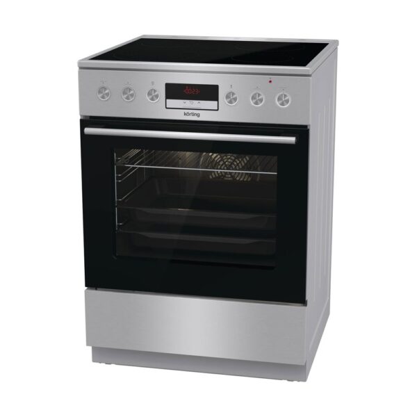 Korting Κουζίνα 71lt με Κεραμικές Εστίες Π60εκ. Inox