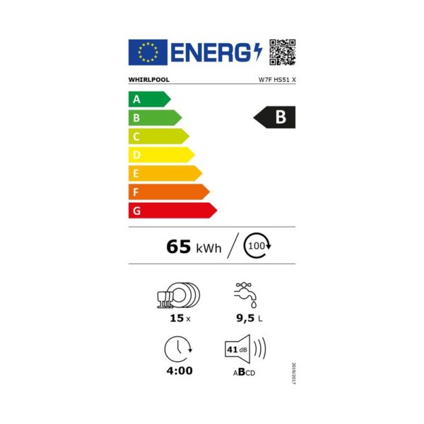 Πλυντήριο Πιάτων Whirlpool W7F HS51 X Inox