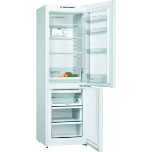 Bosch Ψυγειοκαταψύκτης 305lt Total NoFrost Υ186xΠ60xΒ66εκ. Λευκός KGN36NWEA