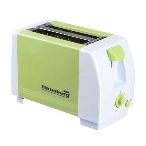 Φρυγανιέρα 2 Θέσεων Hausberg HB-150VR 750W ( Πράσινο )