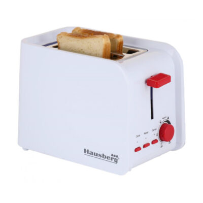 Φρυγανιέρα 2 Θέσεων Hausberg HB-195RS 750W (Κόκκινο)