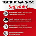 Telemax HPC-001 31-0003 Ηλεκτρικό Μπρίκι 1000W με Χωρητικότητα 250ml Μαύρο