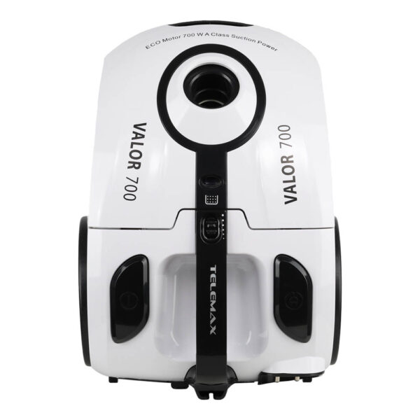 Telemax Valor 700 Ηλεκτρική Σκούπα 700W με Σακούλα 2lt Λευκή