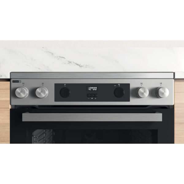 Whirlpool Κουζίνα 83lt με Κεραμικές Εστίες Π60εκ. Inox