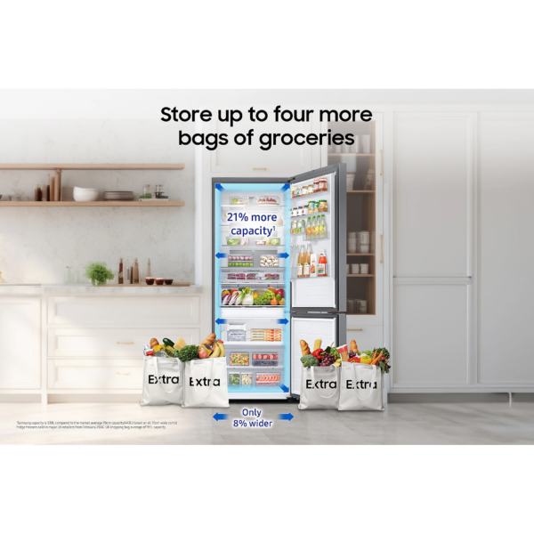 Ψυγειοκαταψύκτης SAMSUNG RB53DG703CS9EF Full No Frost 538 Lt Ασημί Silver