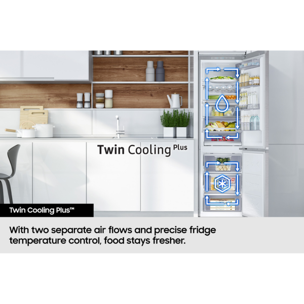 Ψυγειοκαταψύκτης SAMSUNG RB53DG703CS9EF Full No Frost 538 Lt Ασημί Silver