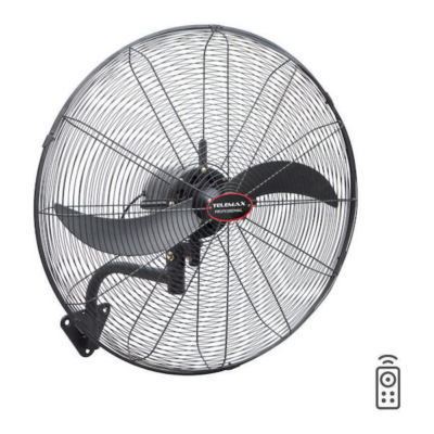 Telemax FW-50/ER1 Επαγγελματικός Ανεμιστήρας Τοίχου 140W Διαμέτρου 50cm με Τηλεχειριστήριο
