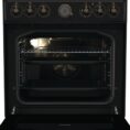 Ελεύθερη Κουζίνα Gorenje GECS6B70CLB με Κεραμικές Εστίες 71lt,Μαύρη
