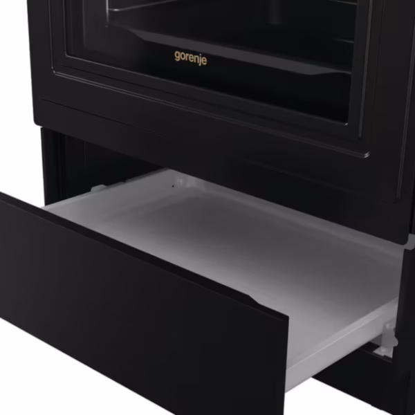 Ελεύθερη Κουζίνα Gorenje GECS6B70CLB με Κεραμικές Εστίες 71lt,Μαύρη