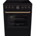 Ελεύθερη Κουζίνα Gorenje GECS6B70CLB με Κεραμικές Εστίες 71lt,Μαύρη