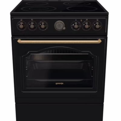Ελεύθερη Κουζίνα Gorenje GECS6B70CLB με Κεραμικές Εστίες 71lt,Μαύρη