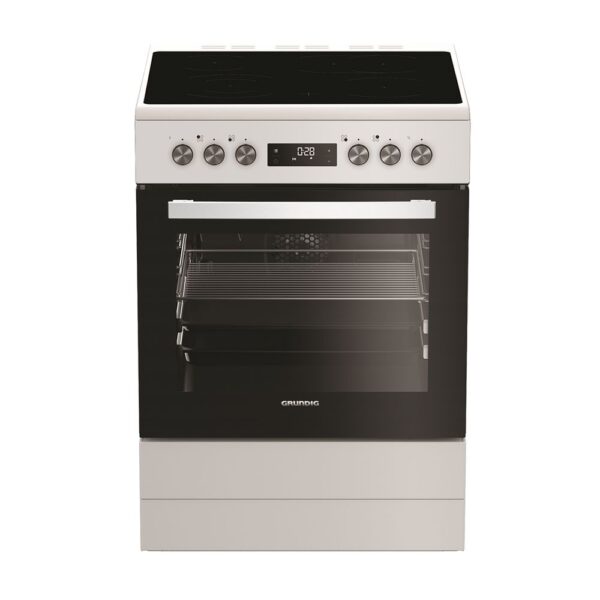 Κουζίνα Grundig GFBM23420WC με Κεραμικές Εστίες 72lt Λευκή