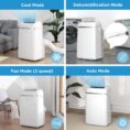 Φορητό Κλιματιστικό Midea MPD-12CRN7 Κλιματιστικό 3 σε 1 με Σωλήνα Εξαγωγής, Ψύξη, Αφύγρανση & Αερισμός, 12000 BTU/h
