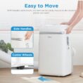 Φορητό Κλιματιστικό Midea MPD-12CRN7 Κλιματιστικό 3 σε 1 με Σωλήνα Εξαγωγής, Ψύξη, Αφύγρανση & Αερισμός, 12000 BTU/h