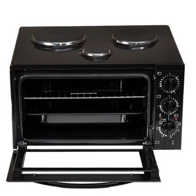 Ηλεκτρικό Φουρνάκι Davoline Star 4508 38lt με 3 Εστίες Black Μαύρο