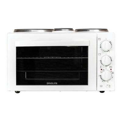 Ηλεκτρικό Φουρνάκι Davoline Star 4508WH 38lt με 3 Εστίες Λευκό