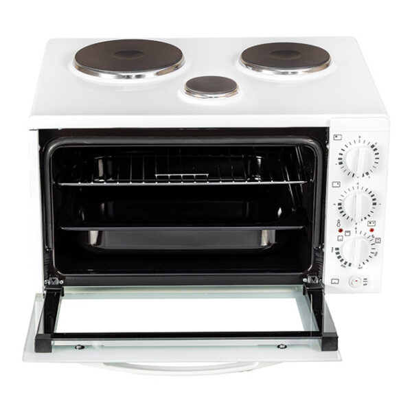 Ηλεκτρικό Φουρνάκι Davoline Star 4508WH 38lt με 3 Εστίες Λευκό