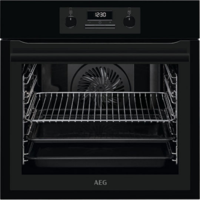 Εντοιχιζόμενος Φούρνος AEG BES331110B Σειρά 6000 SurroundCook με Aqua Clean 71lt Μαύρο