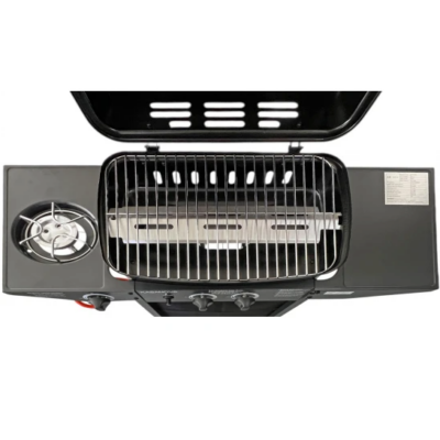 Ψησταριά Υγραερίου Σχάρας Kasanova KS18022 με 2 Εστίες 4.7kW και Πλαϊνό Μάτι