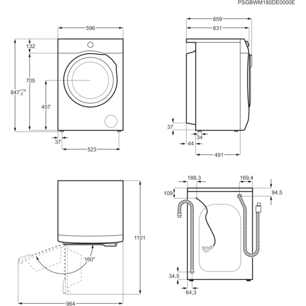 Πλυντήριο Ρούχων AEG LR8E80600 10kg WiFi/ Αθόρυβο
