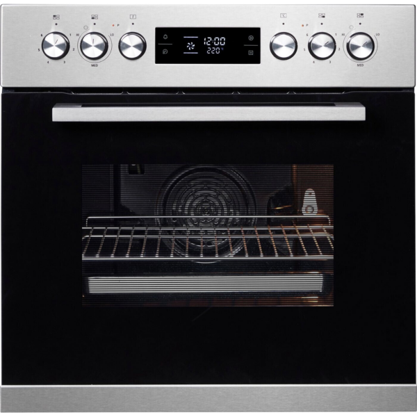 Σετ ηλεκτρικής κουζίνας Hanseatic HBCO7010PA1 + HC46066CB 70lt Xρώμα ανοξείδωτου χάλυβα
