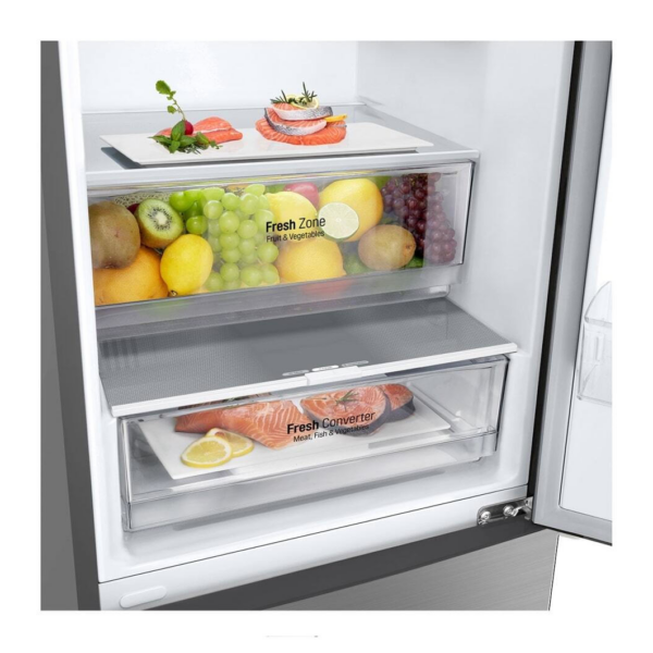 Ψυγειοκαταψύκτης LG GBP62PZNAC 384lt Total NoFrost Ασημί