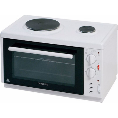 Ηλεκτρικό Φουρνάκι Davoline EC 350 Chef 28lt με 2 Εστίες