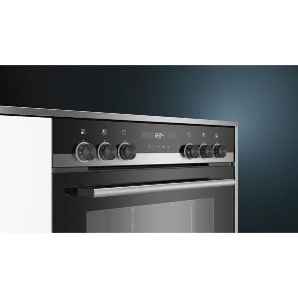 Σετ Εντοιχιζόμενος Φούρνος Siemens EQ522IA00 iQ500 & Επαγωγική εστία (HE517ABS1 + EI645CFB6E) Μαύρο