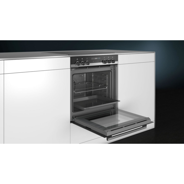 Σετ Εντοιχιζόμενος Φούρνος Siemens EQ522IA00 iQ500 & Επαγωγική εστία (HE517ABS1 + EI645CFB6E) Μαύρο