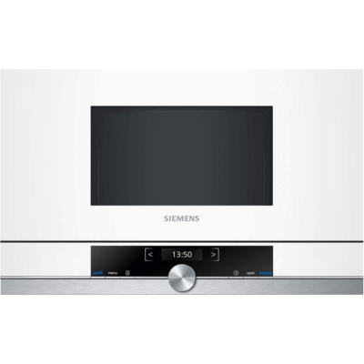 Εντοιχιζόμενος Φούρνος μικροκυμάτων Siemens BF634LGW1/ iQ700/ 21L/ Εσωτερικός φωτισμός LED / Λευκό