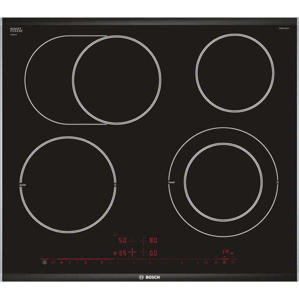Σετ Εντοιχιζόμενος Φούρνος BOSCH HBG675BB1 71Lt & Εντοιχιζόμενη Κεραμική Εστία Bosch PKN675DP1D