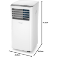 Φορητό Κλιματιστικό Comfee MPPH-09CRN7 9.000 BTU, 2,6 kW, Ψύξη, Αερισμός & Αφύγρανση, με Σωλήνα Εξαγωγής [Ενεργειακή Κλάση A]